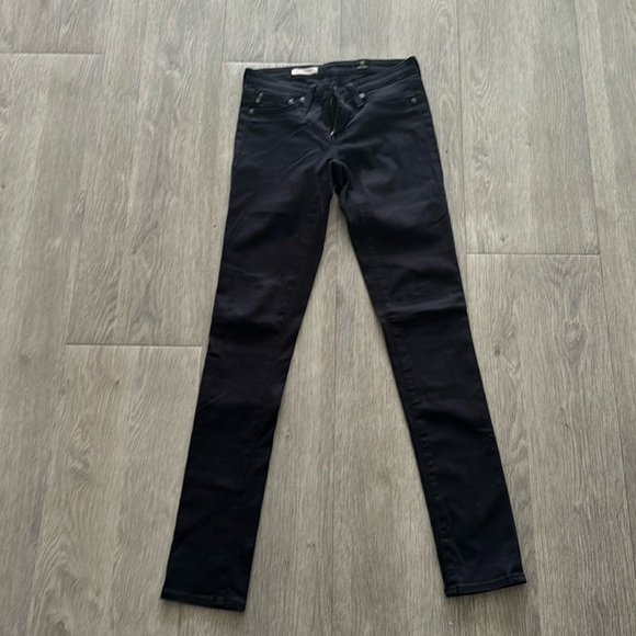 AG ADRIANO GOLDSCHMIED BLACK JEANS - the legging super skinny - size 24R - Picture 1 of 7